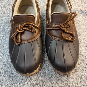 WEN Kids Brown and Black Duck Boots